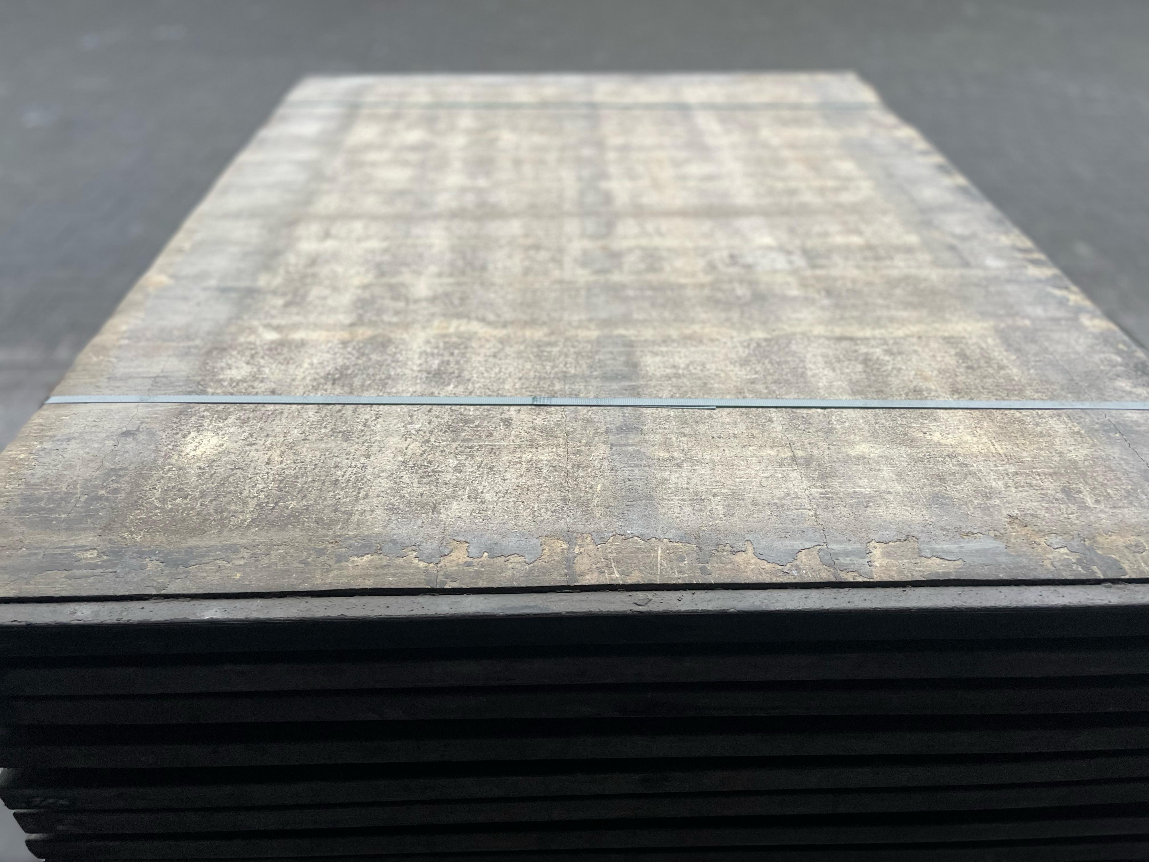 Bovenkant Azobé Steenschotten 140x110x5