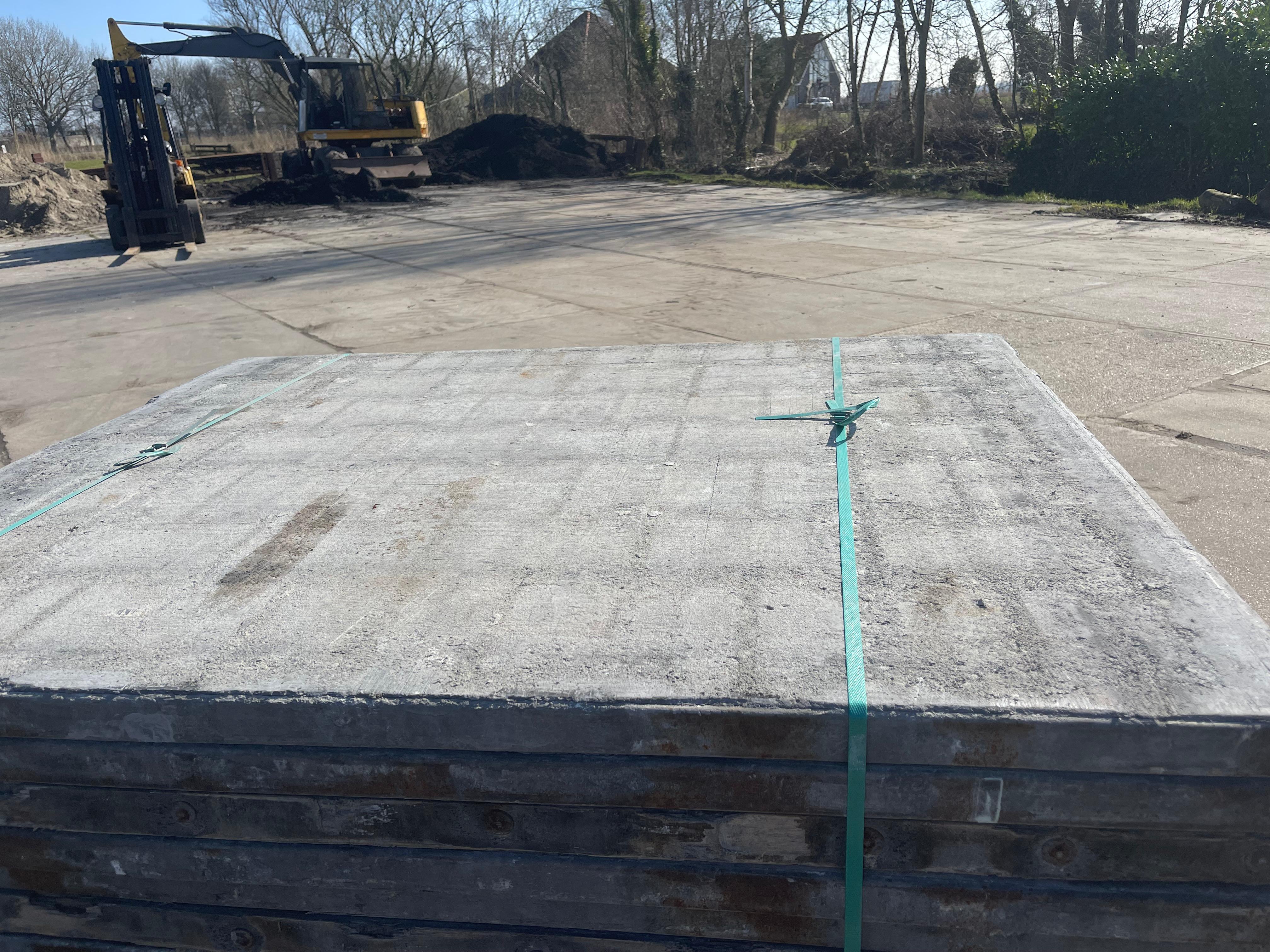 boven kant stapels Kunststof Steenschotten 145x115x5