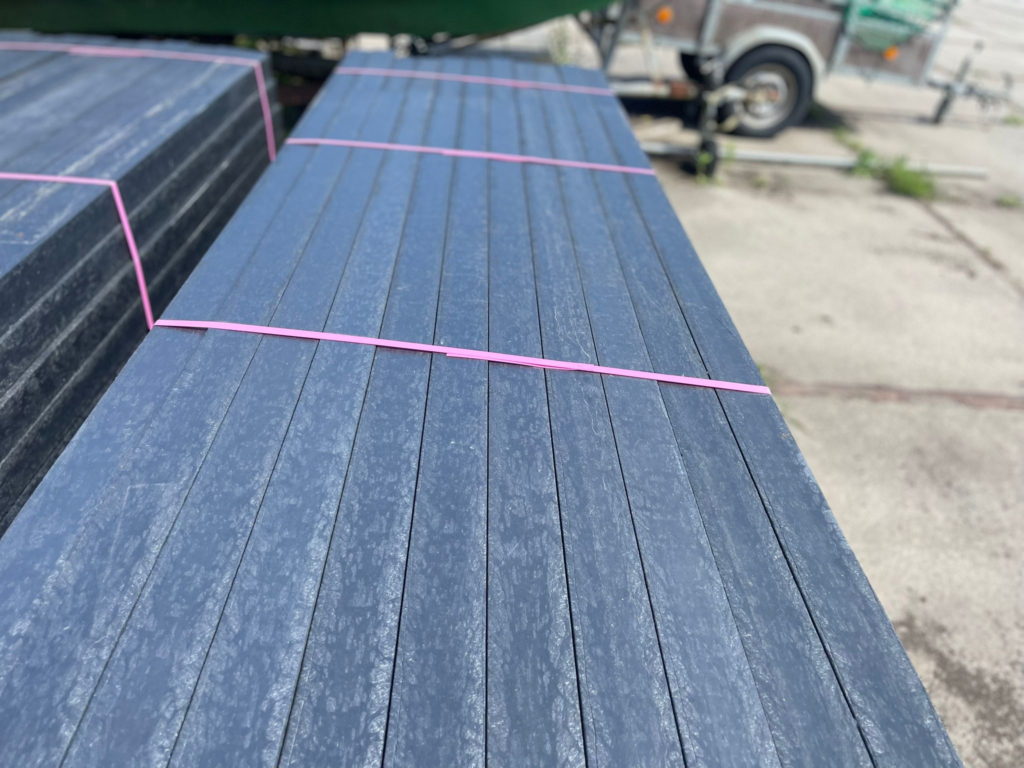 bovenkant Staal versterkte Kunststof Palen 7x7x260